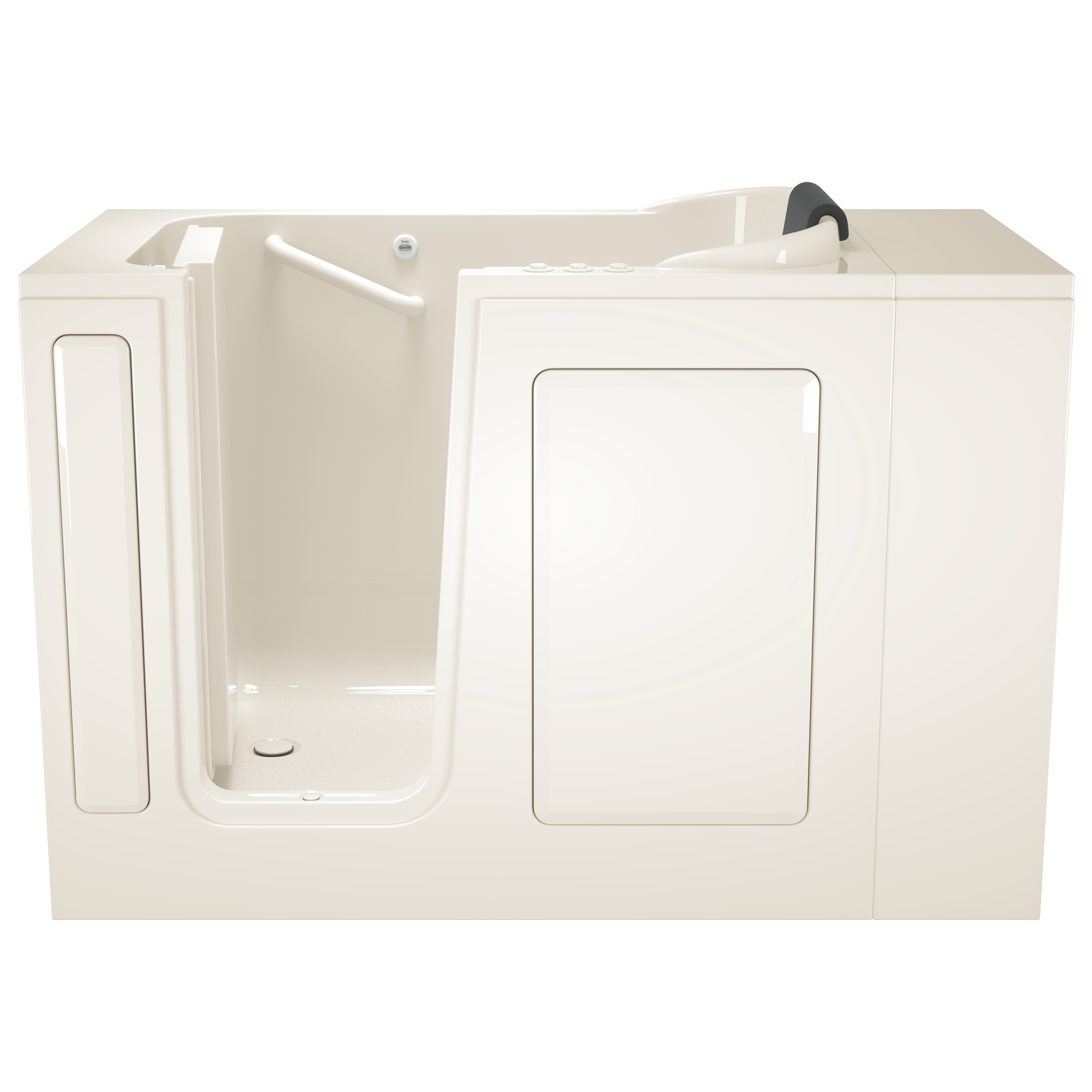 Gelcoat Premium Series 28 x 48-Inch Walk-in Tub With Combination Air Spa and Whirlpool Systems - Left-Hand Drain